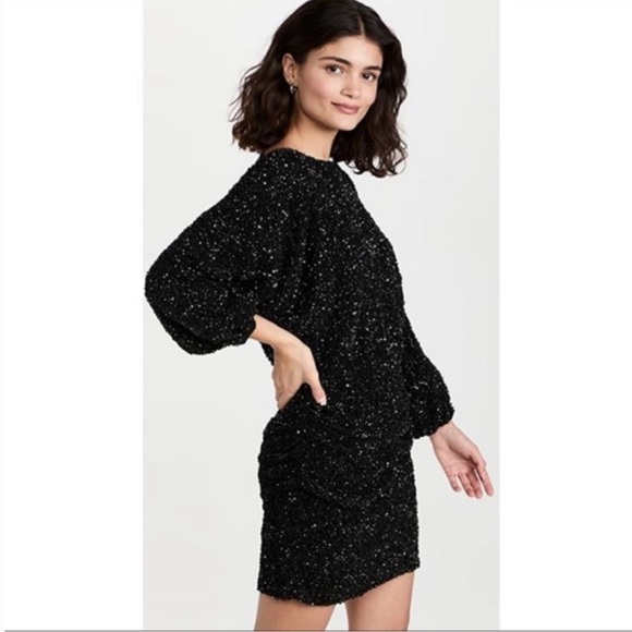 ba&sh Dress Womens Small Black Cocktail Party - Picture 1 of 12